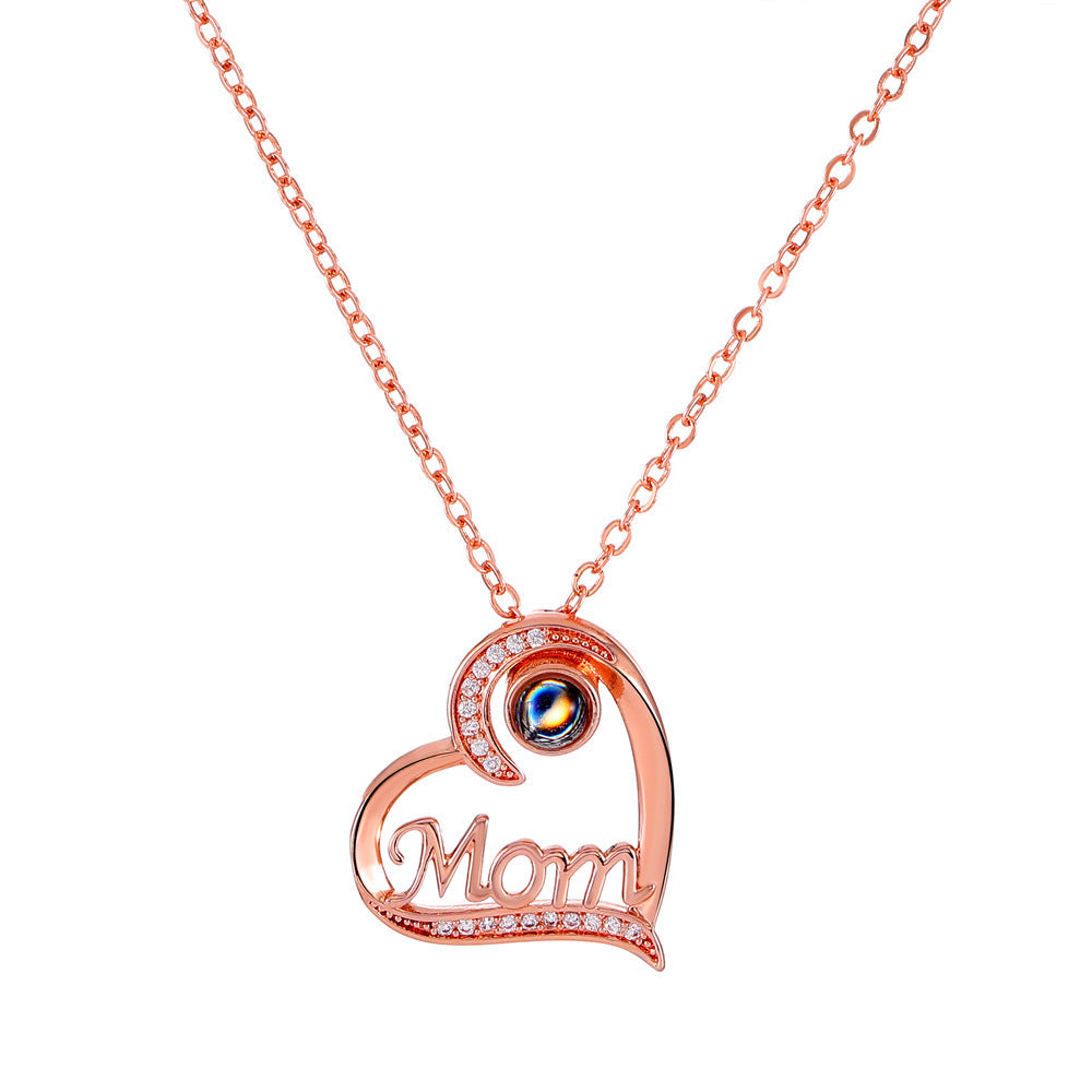 Only mom is good in the world -Projection Necklace